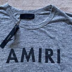 激安大特価！ ダメージ加工 AMIRI 正規品 ロゴtシャツ メルカリ - 新品 グレー トップス