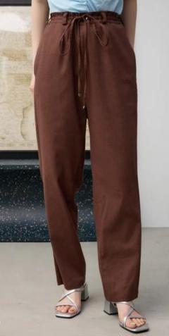 《新品》AZULbymoussyリネンミックスストレッチパンツ