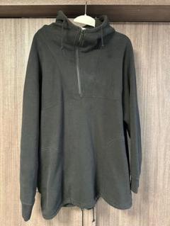 コムデギャルソンオム　ハーフジップ パーカー　ブラック　Lサイズ