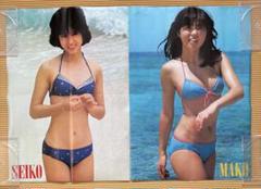 近代映画 昭和55年 付録 松田聖子・石野真子　山口百恵・三浦友和 B2ポスター 近代映画 昭和55年 付録 松田聖子・石野真子 山口百恵・三浦友和
