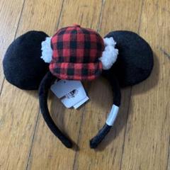 ディズニーストア　珍しい出品がない　チェックの帽子　カチューシャ