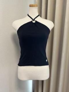 クレージュ　ホルターネック　トップス　ブラック 黒 Courrèges ホルターネック トップ | ブラック | FARFETCH JP