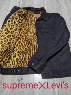 12aw supreme Levi's Gジャン レオパード jacket