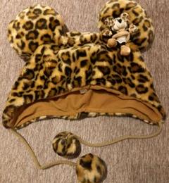 美品☆ディズニー 　ミニー ヒョウ柄ファンキャップのサムネイル