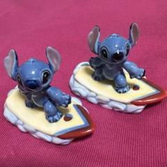 DISNEY★スティッチ★フィギュア★波乗り★陶器★2体セットのサムネイル