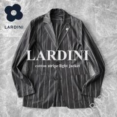 LARDINI コットンストライプ ライトジャケット 干場 LEON - メルカリ