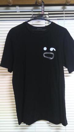 【DIESEL】フェイス＆カラビナプリントTシャツ ブラック コットン素材