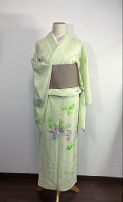 白鳥 絽の付け下げ 夏着物 - メルカリ