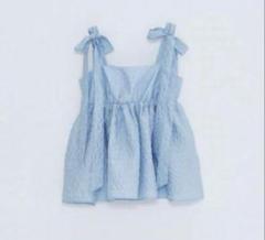 MYNE マイネ SHOULDER RIBBON TOPS  GRAY グレー MYNEマイネ SHOULDER RIBBON TOPS/BLUE - メルカリ