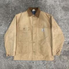 USA製 カーハート ミシガンチョアコート C02 カバーオール チョアコート 80s USA製 carhartt ミシガンチョアコート カバーオール 緑 L