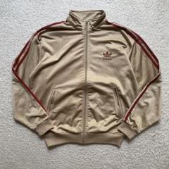 デサント製 adidas トラックジャケット ベージュ×ブラウン 在原みゆ紀