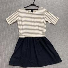 【美品】ナノ・ユニバース 膝丈ワンピース