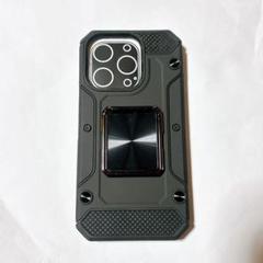 ・iPhone 15 Pro 用ケース リング スタンド機能 黒