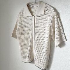 クラフトスタンダードブティック　シャツ　透け感　オフホワイト　アイボリー