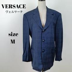 【超安い】 a1534】GIANNI VERSACE テーラードジャケット ネイビー 50 ジャケット・アウター