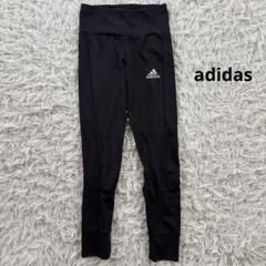 adidas キッズジュニア　ブラック スパッツレギンス　スポーツウェア　140
