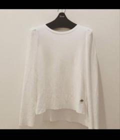 FOXEY フォクシー レーヨンブレンド ニット ホワイト サイズ40 FOXEY フォクシー レーヨンブレンド ニット ホワイト サイズ40