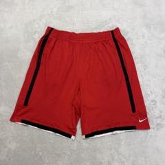 ナイキ　バスケットボールパンツ　バスパン　赤　ドライフィット　ポケット付き　XL
