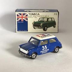 トミカミニクーパー クリヤマ模型特注 青ボデー タミヤルーフ 銀