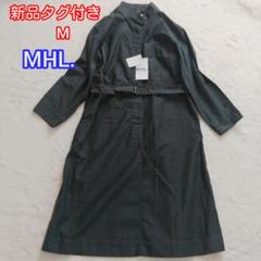 マーガレットハウエル タフコットンシャツワンピース　ベルト ブラック m45284486872_1.jpg?1750556355