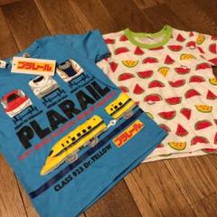 Tシャツ 95センチ トミカ プラレール スイカ
