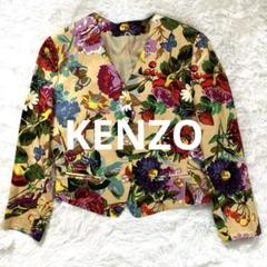 KENZO ケンゾー ジャケット 花柄 M ヴィンテージ 薄手　シェルボタン KENZO ケンゾー ジャケット 花柄 M ヴィンテージ 薄手 シェル