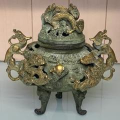 時代物　清国　龍生九子 香炉　青龍中門 四平八穩 鎮座物　神器　純銅保証　青銅器 m45287631274_1.jpg?1707496509