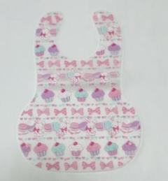お食事エプロン メゾピアノ ピンク ビニールタイプ ポケット付き 美品