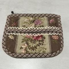 キルト　ポケットティッシュケース　ポーチ