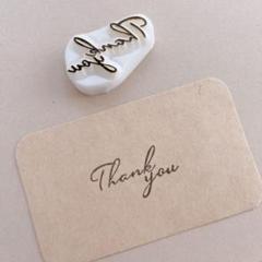 消しゴムはんこ　thank youはんこ　持ち手付きへ変更のサムネイル