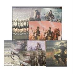 三國無双　画集　切り抜き　関羽　馬超　馬岱