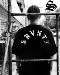 日本入手不可【SRVNTZ✙サーヴェンツ】 Tシャツ S 黒（STAMP）