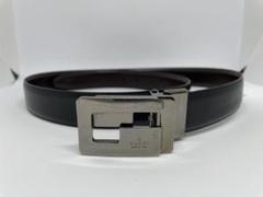 極美品✨GUCCI グッチ　レザーベルト　ブラック　ブラウン　リバーシブル グッチ GUCCI ベルト ダブルG ブラック ブラウン メンズ GUCCI