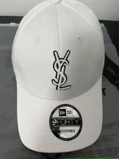 YSL 9FORTY ホワイトキャップ 美品】YSL ホワイトキャップ 男女兼用 調整可能 - メルカリ
