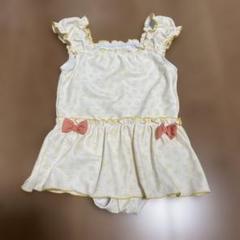女の子用フリル花柄ワンピース水着