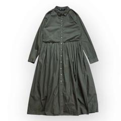 ZARA オーバーサイズ シャツ ロングワンピ  カーキ sizeL 2025年最新】zara シャツワンピース カーキの人気アイテム