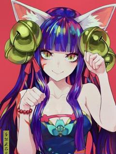 モンスターストライク展 複製原画 妲己:LAM 蓬莱・アルカディア:押切蓮介