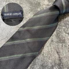 AN052 GIORGIO ARMANI ライトネイビー シルク ネクタイ