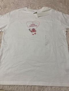 GU おぱんちゅうさぎ グラフィックTシャツ 半袖 ホワイト Mサイズのサムネイル