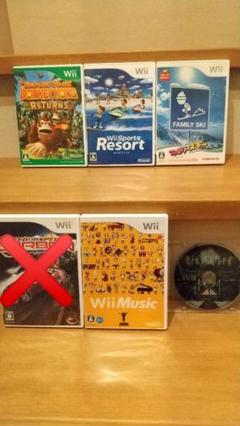 値下げ！wii ソフト5本セット　ドンキーコングリターンズ他　動作確認済