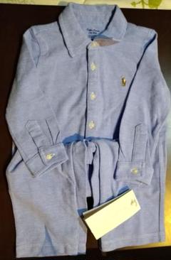 POLO RALPH LAUREN ニットコットン オックスフォードカバーオール