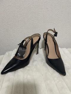 ZARA レザーハイヒールパンプス　BLACK 24.5センチ ZARA - ZARA パンプスの通販 by Momo's shop｜ザラならラクマ