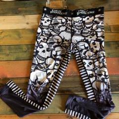 PUNKDRUNKERS レギンス 白黒