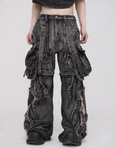 PERSONSOUL Structured Jeans ワイド パンツ ジーンズ