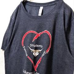 ベラキャンバス ロスレイエスロングホーンズ ロゴ Tシャツ グレー灰色L古着
