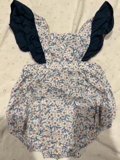 韓国子供服 ロンパース 小花柄