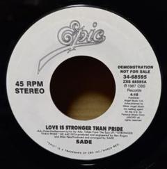 レコード】SADE - LOVE IS STRONGER THAN PRIDE (Special Remix