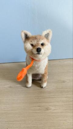 羊毛フェルト柴犬 拒否犬