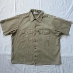 90s Dickies ワークシャツ USA製 サイズL