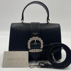 最高級・極美品】JIMMY CHOO CHERI TOPHANDLE/S 黒 - メルカリ